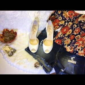 Marc Fisher Joey White High heels